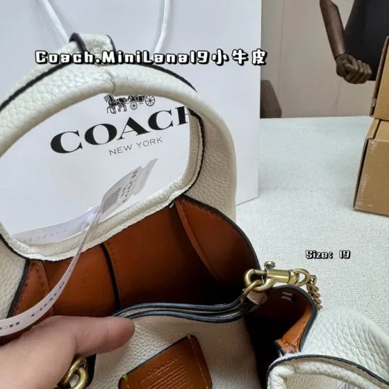 Coach Calfskin shoulder bag Premium Replica