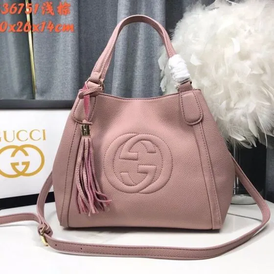 Gucci Soho 336751 Pink 30x26x14cm shoulder Premium Replica