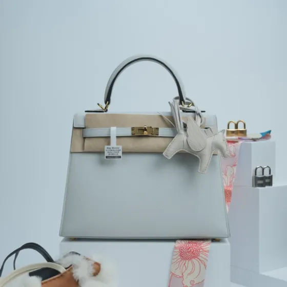 Hermes Kelly White Epsom shoulder Premium Replica