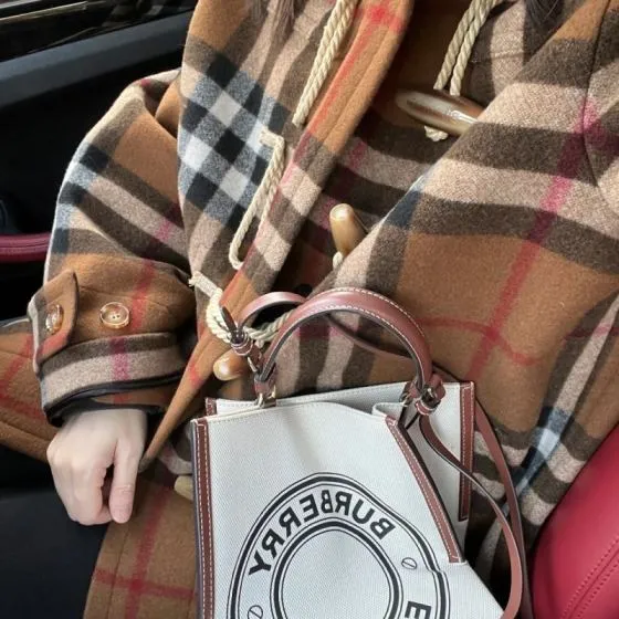 Burberry Brown 25x18x10cm shoulder bag 1 1 Replica