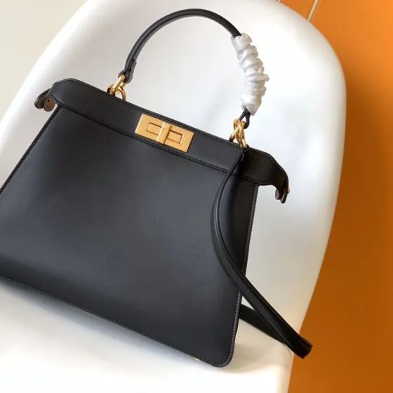 Fendi Peekaboo Black 33x22x14cm shoulder bag Premium Replica
