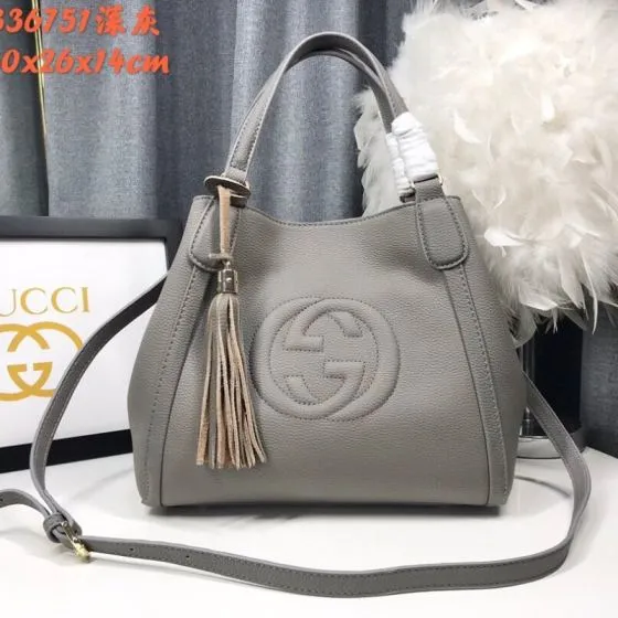 Gucci Soho Gray 30x26x14cm shoulder Premium Replica
