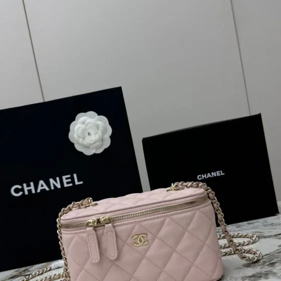 Chanel Light Pink mini crossbody Top Quality Replica