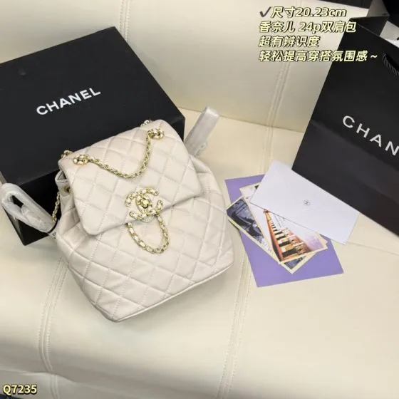 Chanel Black 20 23cm backpack 1 1 Replica