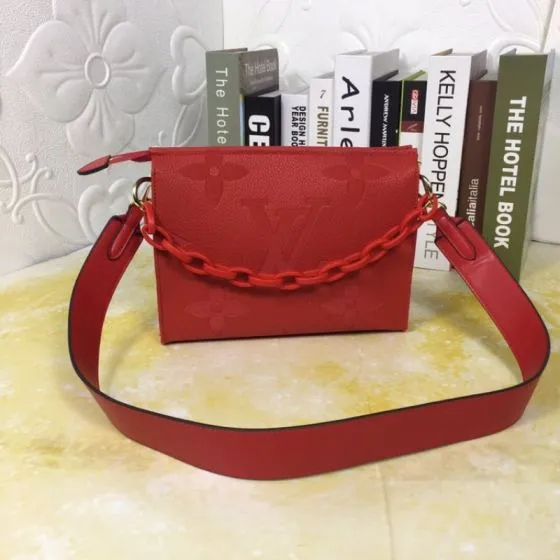 Louis Vuitton M47542 Red Monogram Empreinte 25x20x5cm shoulder — Premium Replica