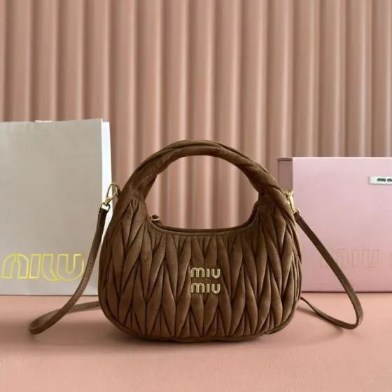 Miu Miu Brown 18x12cm shoulder bag 1 1 Replica