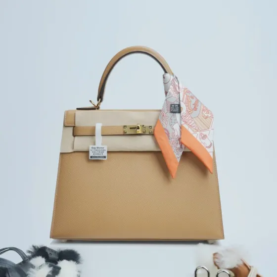 Hermes Kelly Beige Epsom shoulder Top Quality Replica
