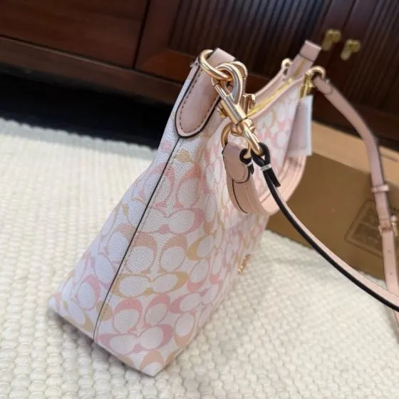 Coach Monogram shoulder bag Top Quality Replica