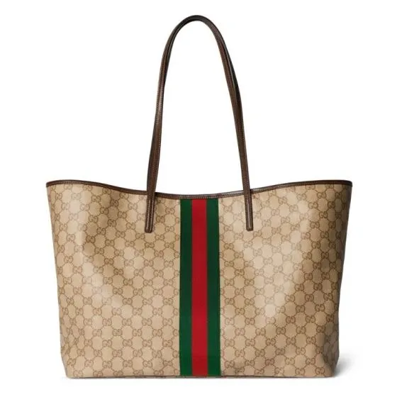 Gucci Ophidia Beige Ebony GG Supreme tote AAA Quality Replica