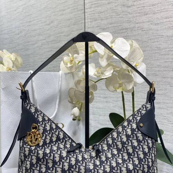 Dior Voyage Blue Oblique shoulder Top Quality Replica