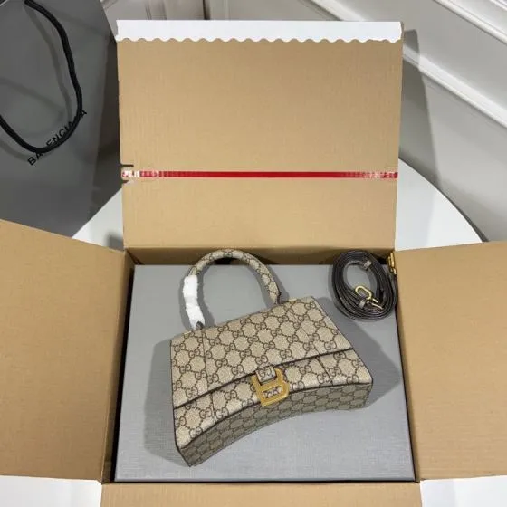 Balenciaga Hourglass Monogram 23x14x10cm shoulder bag Top Quality Replica