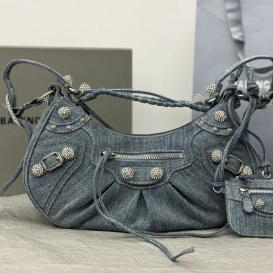 Balenciaga Le Cagole Blue 26x14cm shoulder bag Premium Replica