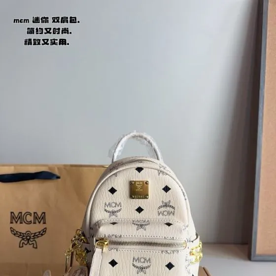 MCM Stark Visetos 30x38x15cm shoulder bag Top Quality Replica