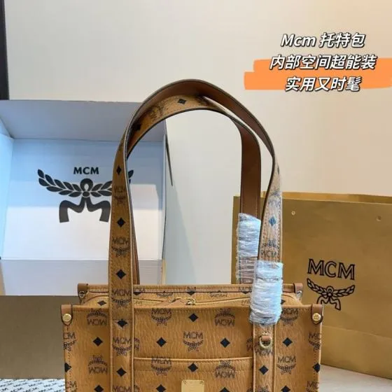 MCM Monogram 25x18x10cm shoulder bag Top Quality Replica