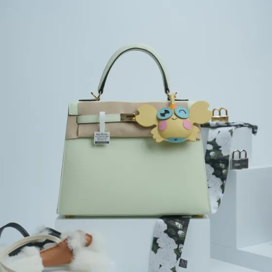 Hermes Kelly Cream Epsom shoulder AAA Quality Replica