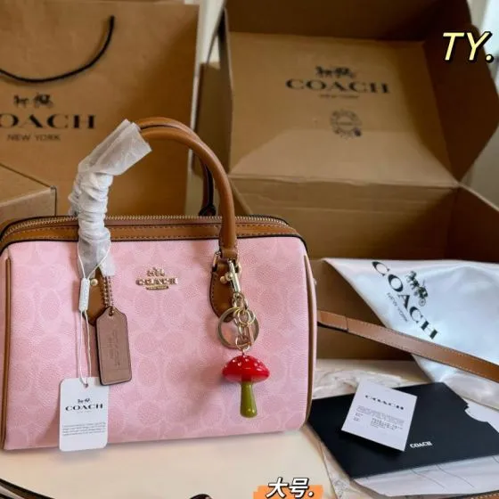 Coach Brown 40x30x16cm shoulder bag 1 1 Replica