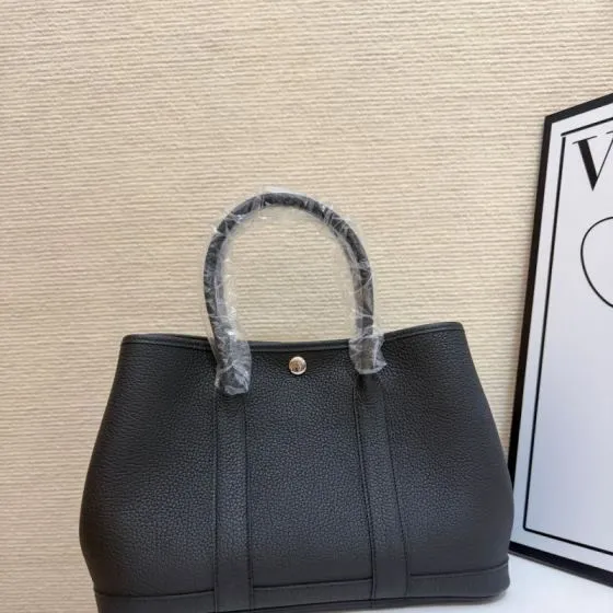 Hermes Garden Party Black 30cm tote — Top Quality Replica