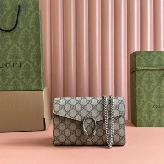 Gucci GG Marmont GG Supreme canvas 20 13 5 4cm crossbody Premium Replica