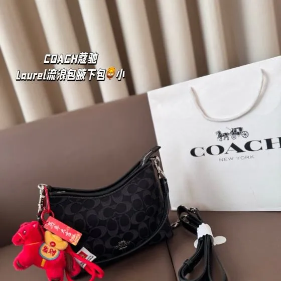 Coach Black 25x18x10cm shoulder bag AAA Quality Replica