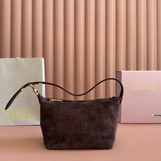 Miu Miu Brown 25x18x10cm shoulder bag AAA Quality Replica
