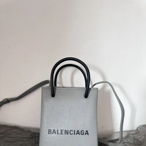 Balenciaga Grey 18x12cm shoulder bag Premium Replica
