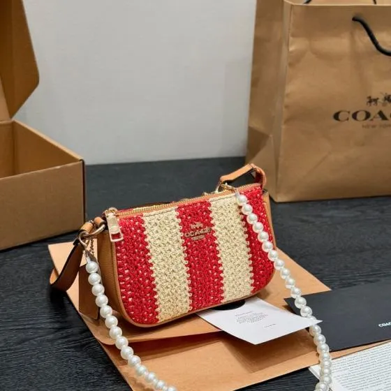 Coach Brown shoulder bag Premium Replica