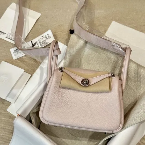Hermes Lindy Light pink shoulder 1 1 Replica