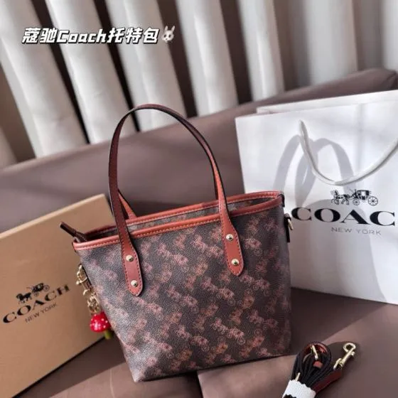 Coach Brown 18x12cm shoulder bag Premium Replica