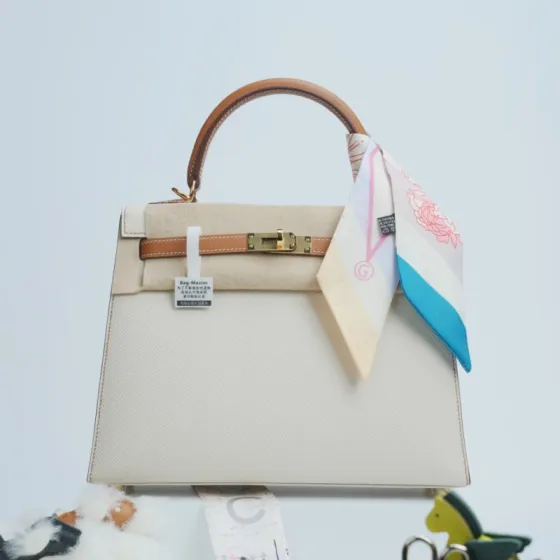Hermes Kelly Craie Gold Epsom handbag 1 1 Replica