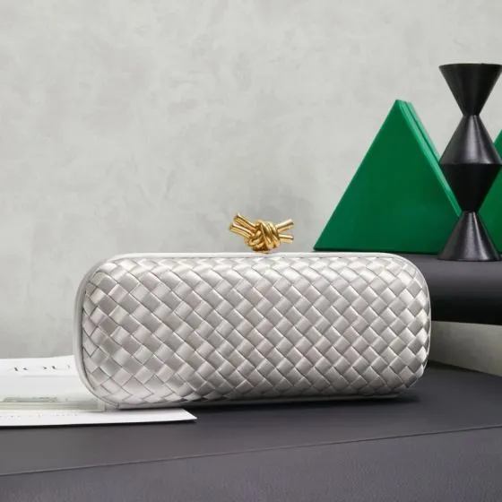 Bottega Veneta Silver shoulder bag Premium Replica