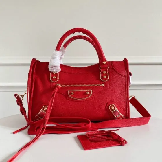 Balenciaga City Red 38x28x15cm shoulder bag AAA Quality Replica