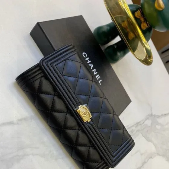 Chanel Boy Wallet on Chain Black evening Premium Replica
