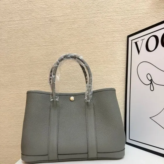 Hermes Garden Party Gray 30cm tote — 1:1 Replica