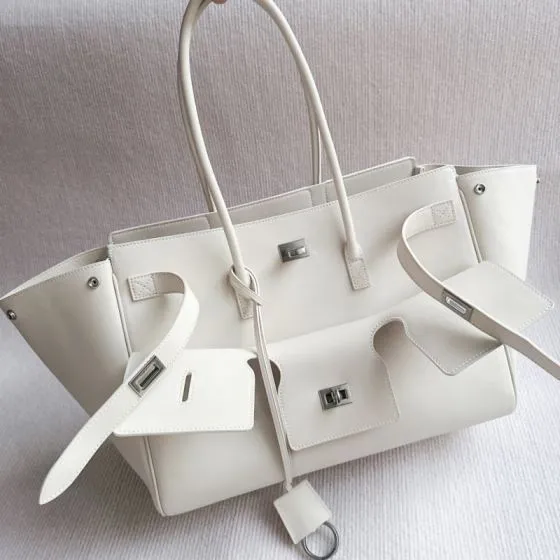 Balenciaga White 30x22x12cm shoulder bag Premium Replica