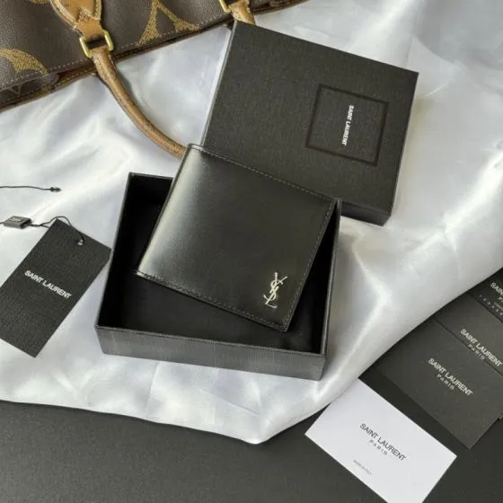 Saint Laurent Black leather wallet — 1:1 Replica