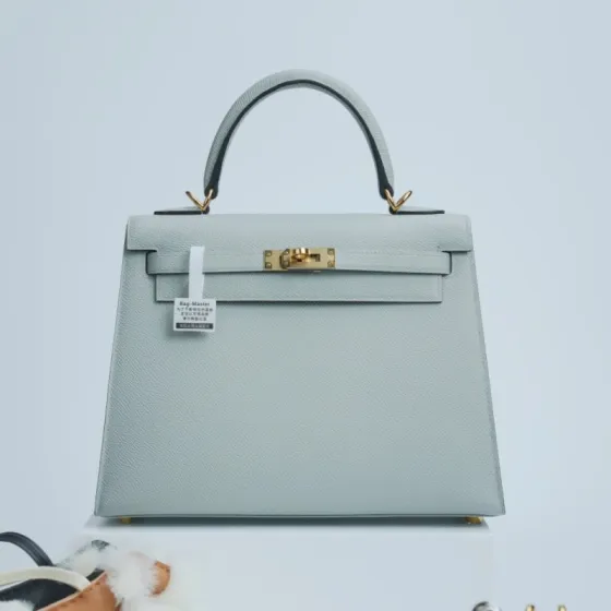 Hermes Kelly Light blue Epsom shoulder 1 1 Replica