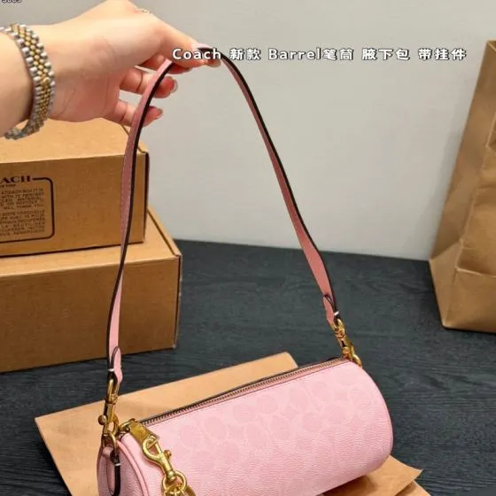 Coach Pink 25x18x10cm shoulder bag 1 1 Replica