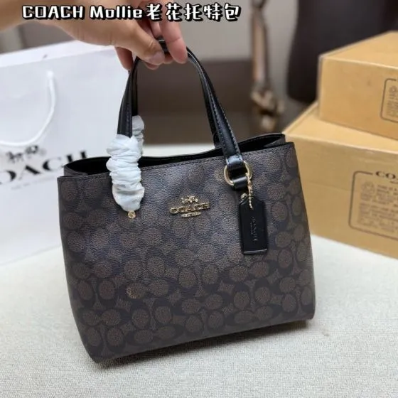 Coach Mollie Monogram 24cm tote Top Quality Replica