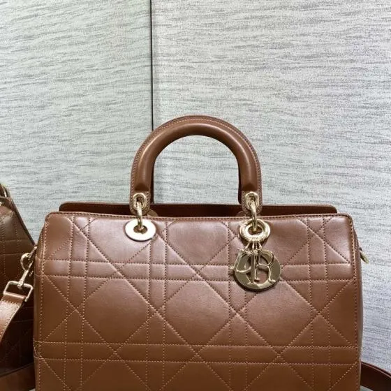 Dior Lady Brown shoulder Top Quality Replica