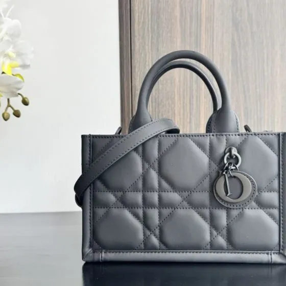 Dior Lady Matte Black crossbody Premium Replica