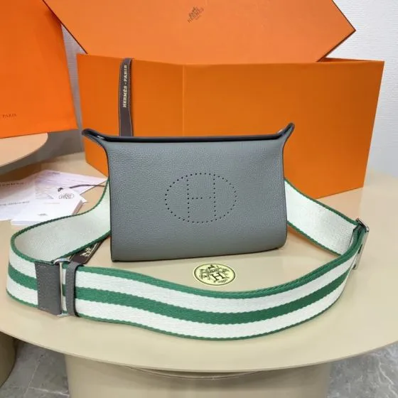 Hermes Evelyne Grey crossbody — 1:1 Replica