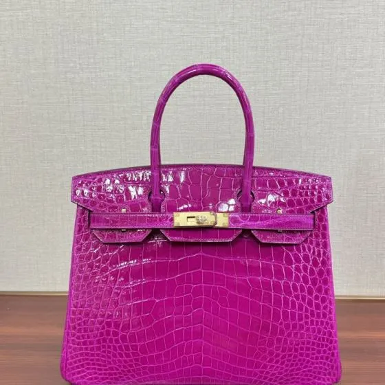 Hermes Birkin 30 Pink Crocodile 30cm tote — 1:1 Replica