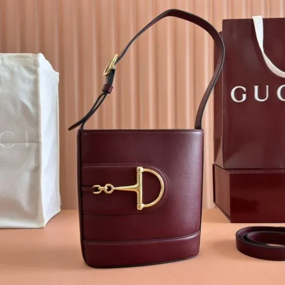 Gucci Burgundy mini crossbody AAA Quality Replica