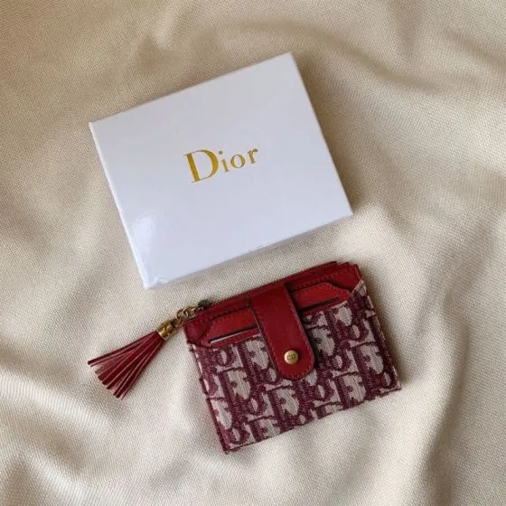Dior Red Oblique jacquard small everyday 1 1 Replica