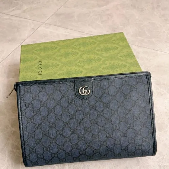 Gucci Ophidia Blue GG Supreme clutch AAA Quality Replica