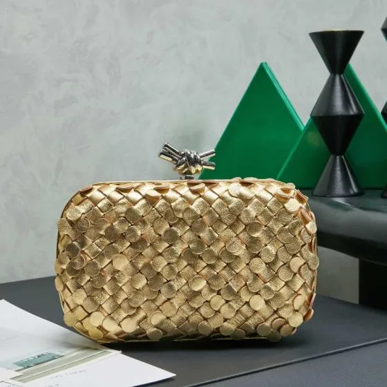Bottega Veneta Gold shoulder bag 1 1 Replica