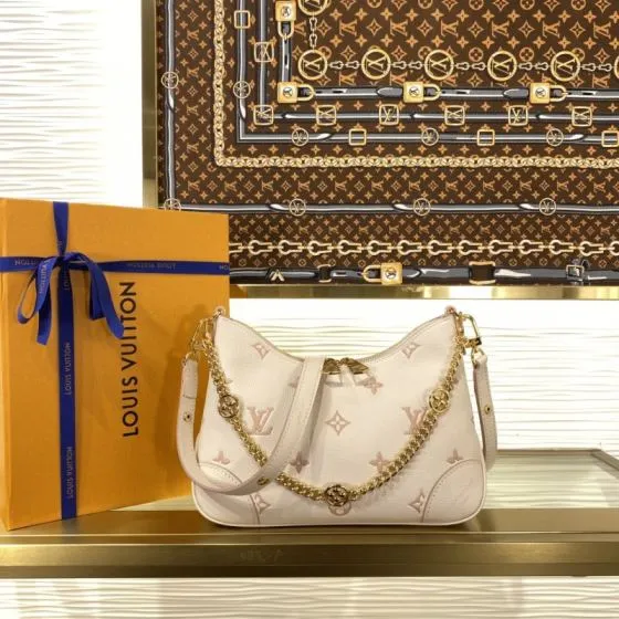 Louis Vuitton Boulogne Monogram Empreinte Cream Beige crossbody AAA Quality Replica