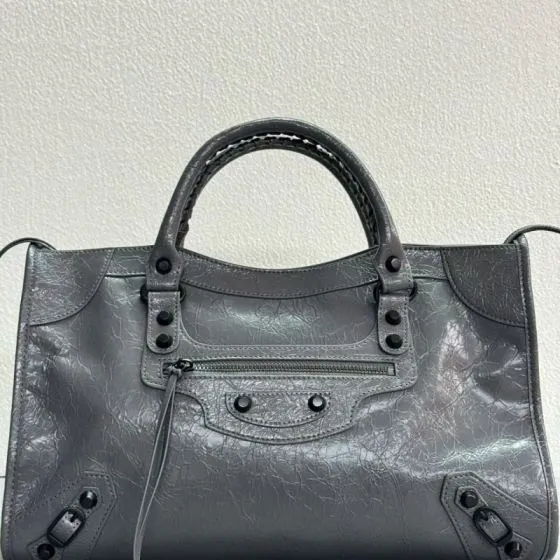 Balenciaga City Gray 38x28x15cm shoulder bag 1 1 Replica