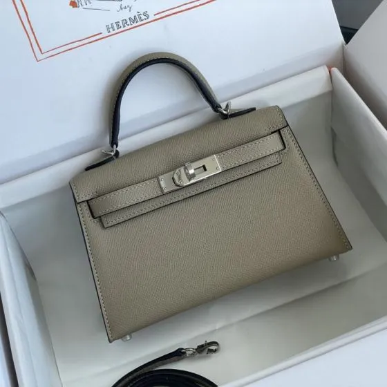 Hermes Kelly Etoupe mini crossbody AAA Quality Replica