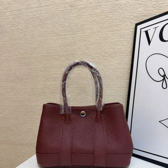 Hermes Garden Party Burgundy 23cm tote — AAA Quality Replica